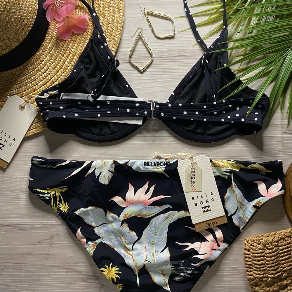 Billabong •• Reese Underwire Bikini Top | Reversible Floral Lowrider Bottom - Picture 12 of 16